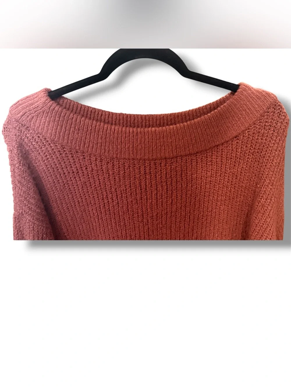 Express Off Shoulder Chenille Sweater XS Dusty Rose Cozy Knit